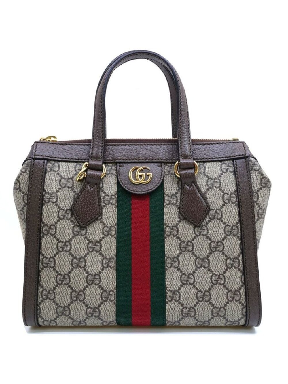 Gucci Ophidia Small Handbag 2-Way GG Supreme Canvas Gold